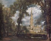 John Constable Salisbury Cathedral from the Bishop's Grounds oil painting